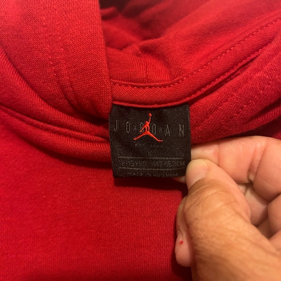 Jordan MJ Brooklyn Big Kids' Fleece Pullover Hoodie Sz L - Picture 3 of 10